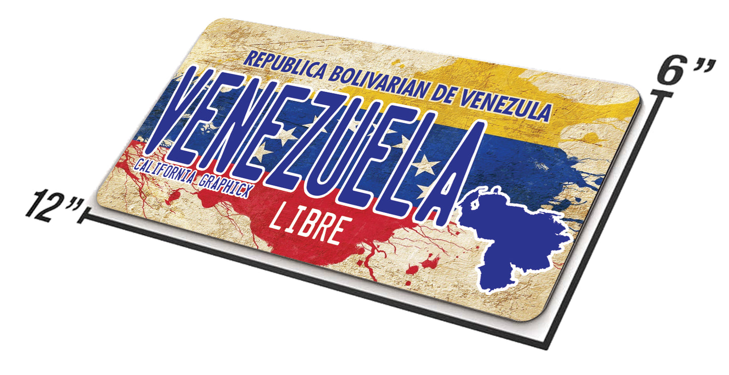 Venezuela License Plate