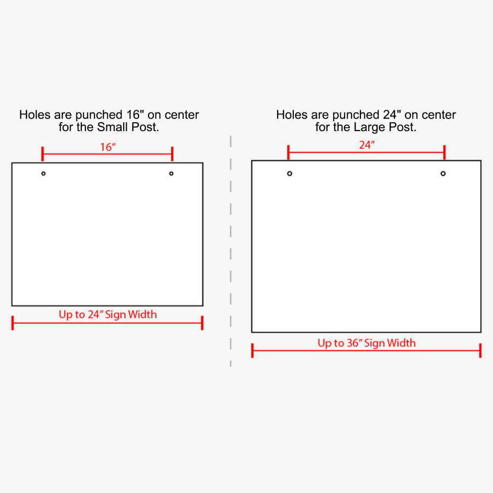 Real Estate Post 24”x24” (Small Post)