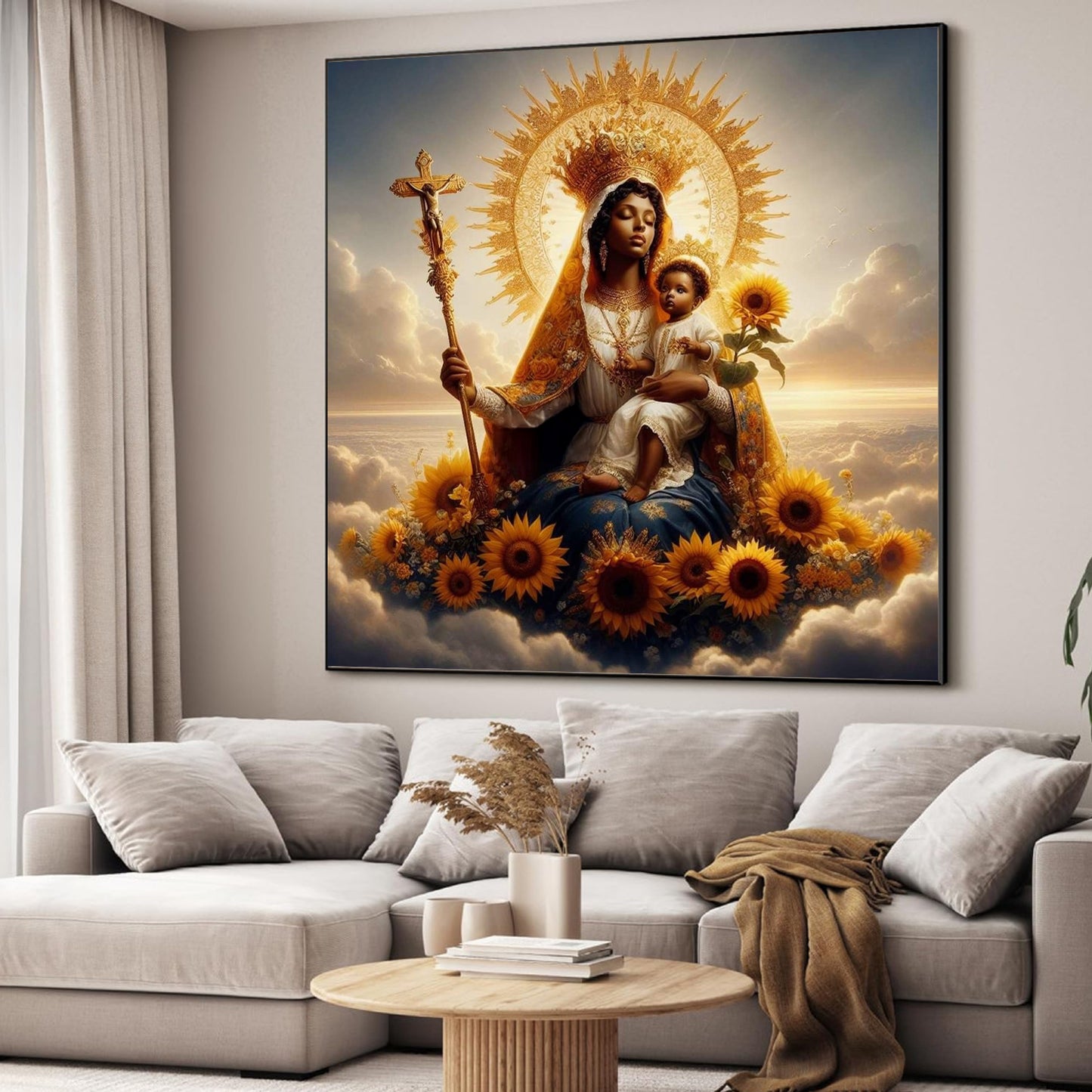 La Virgen del Cobre  SEG Wall Art 72"x72"