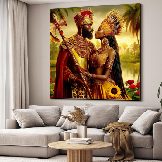 Shngo & Oshun Wall Art 72"x72"