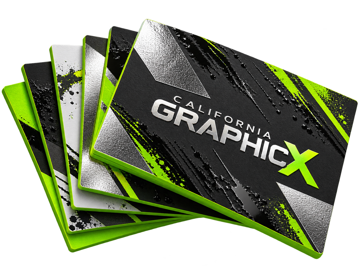 California Graphicx premium print finishes concept mockup